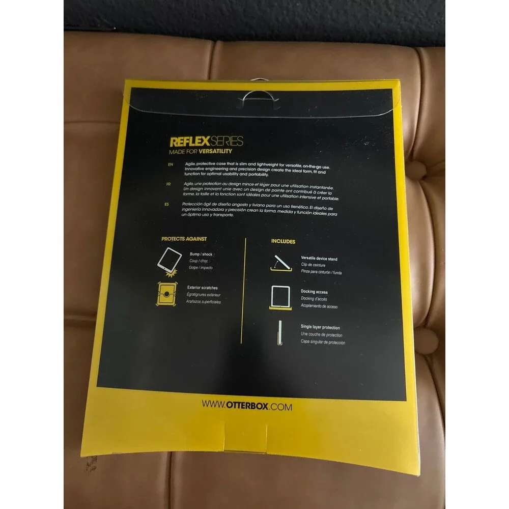 OtterBox Reflex Series Case For Apple iPad 2 & New iPad 3rd Gen Clear Black NIB